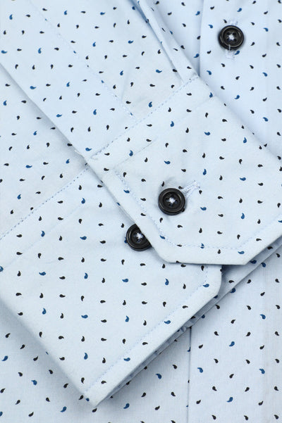 Casual Milano Shirt SKU: AM22004-SKY BLUE - Diners