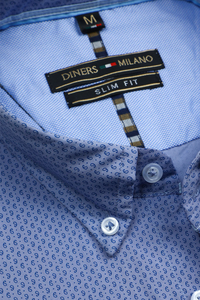 Casual Milano Shirt SKU: AM22005-BLUE - Diners