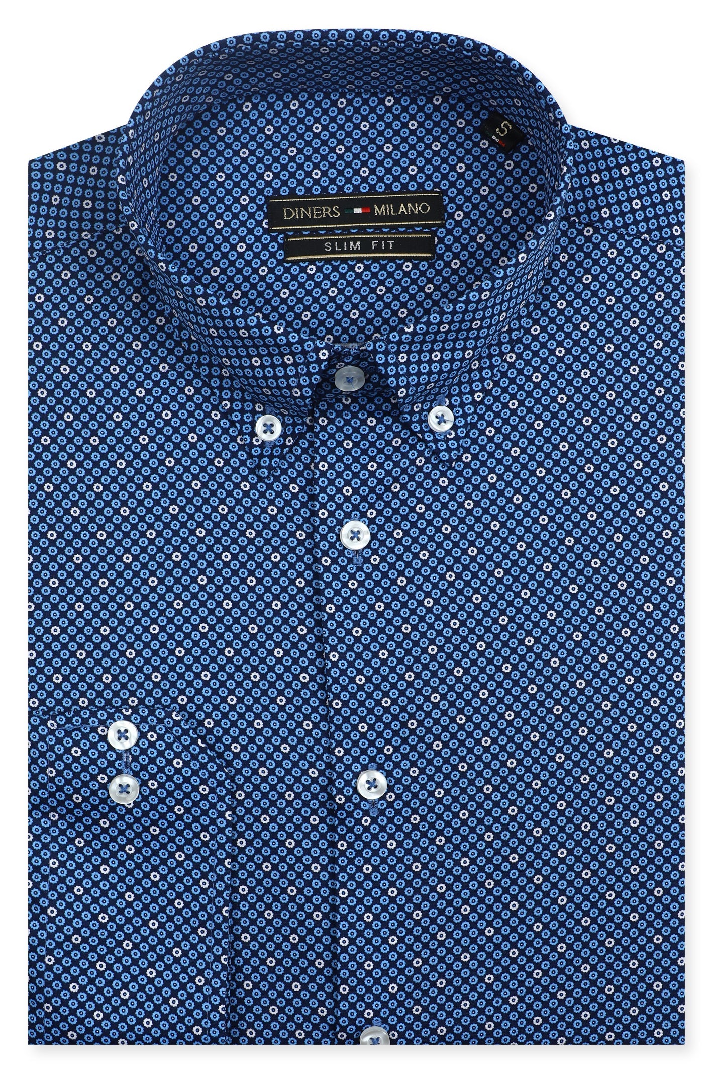 Casual Milano Shirt in Blue SKU: AM24537-BLUE - Diners