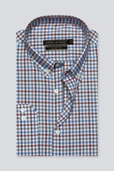 Multi Color Tattersall Check Casual Milano Shirt for Men - Diners