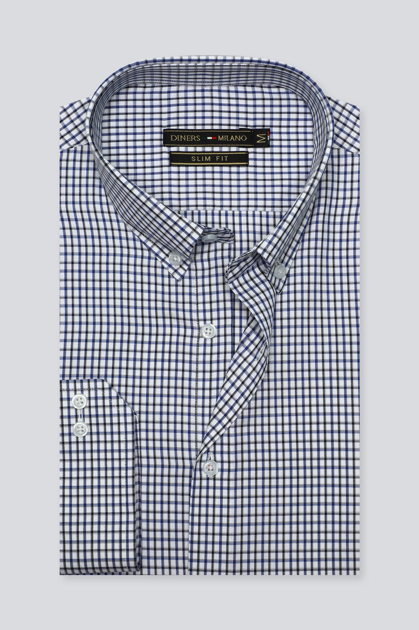 Multicolor Check Casual Milano Shirt for Men - Diners