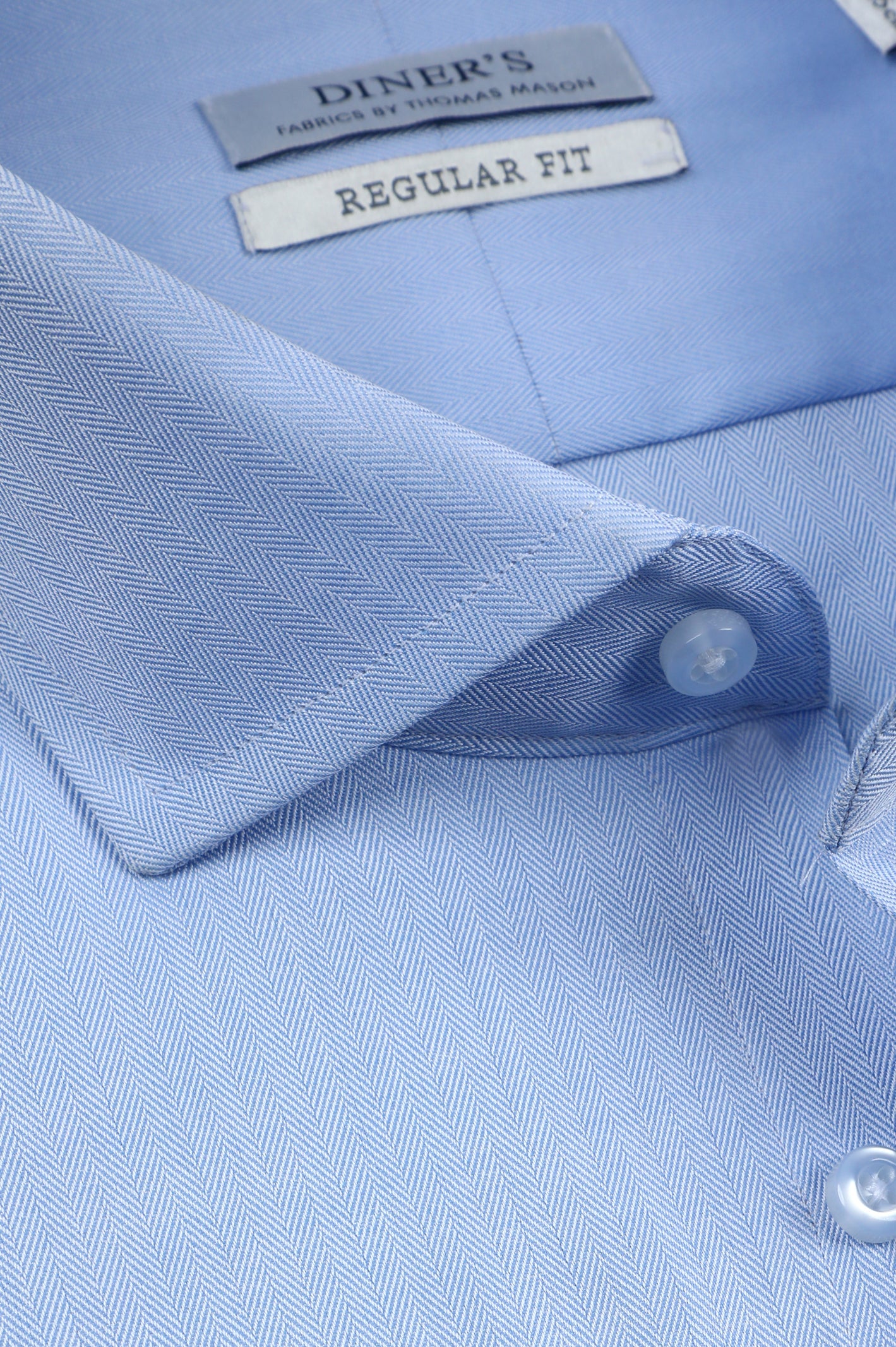 Thomas Mason Shirts Luxury Collar SKU: AT20249-SKY BLUE - Diners