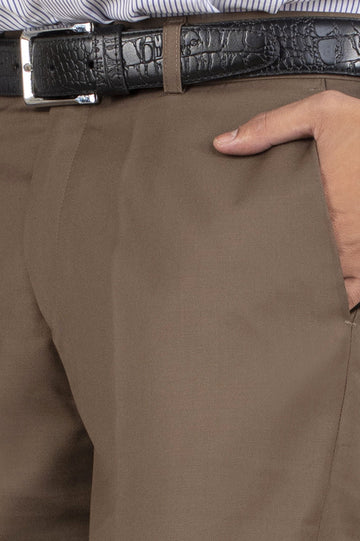 Formal Trouser for Men SKU: BA1458-Brown - Diners