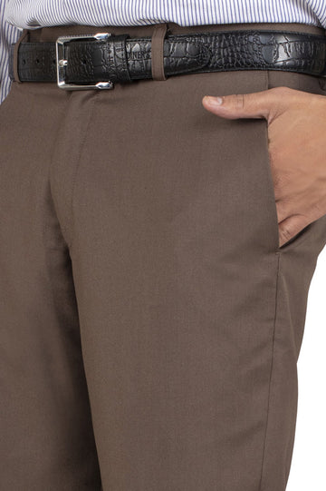 Formal Trouser for Men SKU: BA1458-C-BROWN - Diners
