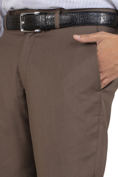 Formal Trouser for Men SKU: BA1458-C-BROWN - Diners