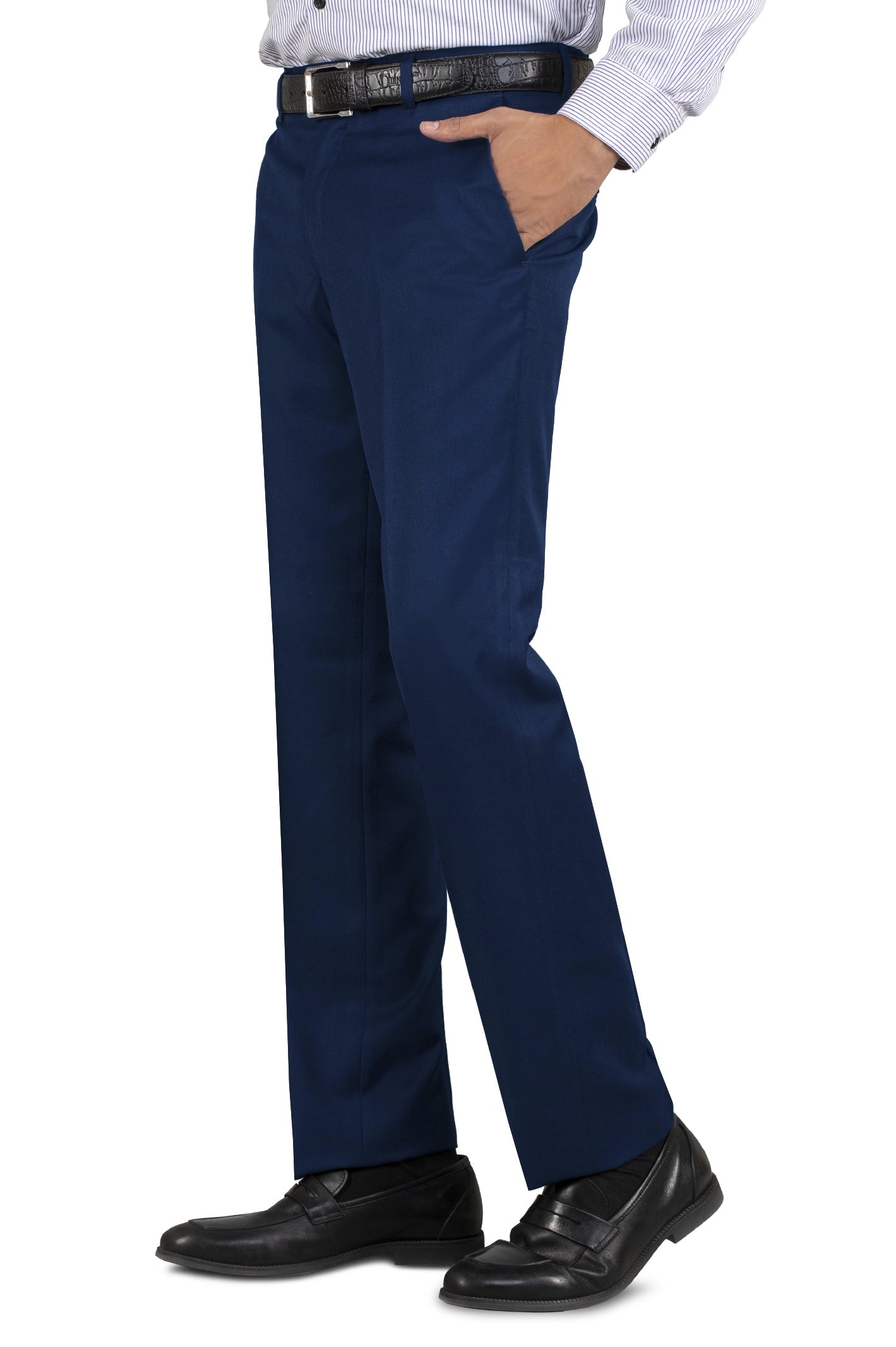 Formal Trouser for Men SKU: BA1458-R-BLUE - Diners