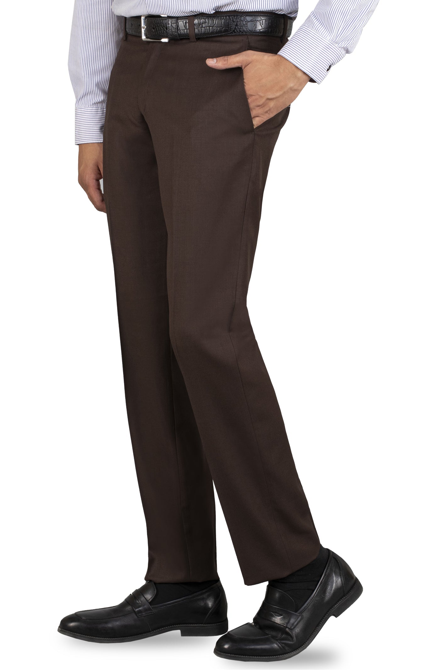 Formal Trouser for Men SKU: BA2334-Dark-Brown - Diners