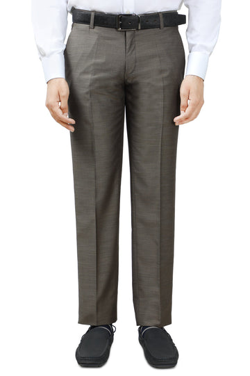 Brown Wash & Wear Smart Fit Trouser