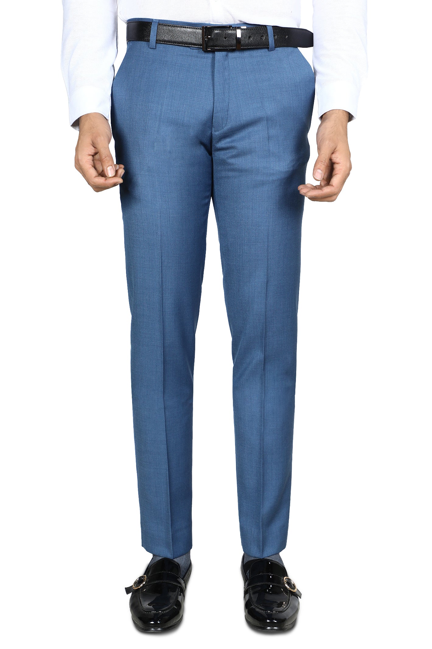 Formal Trouser for Men SKU: BA3044-BLUE - Diners