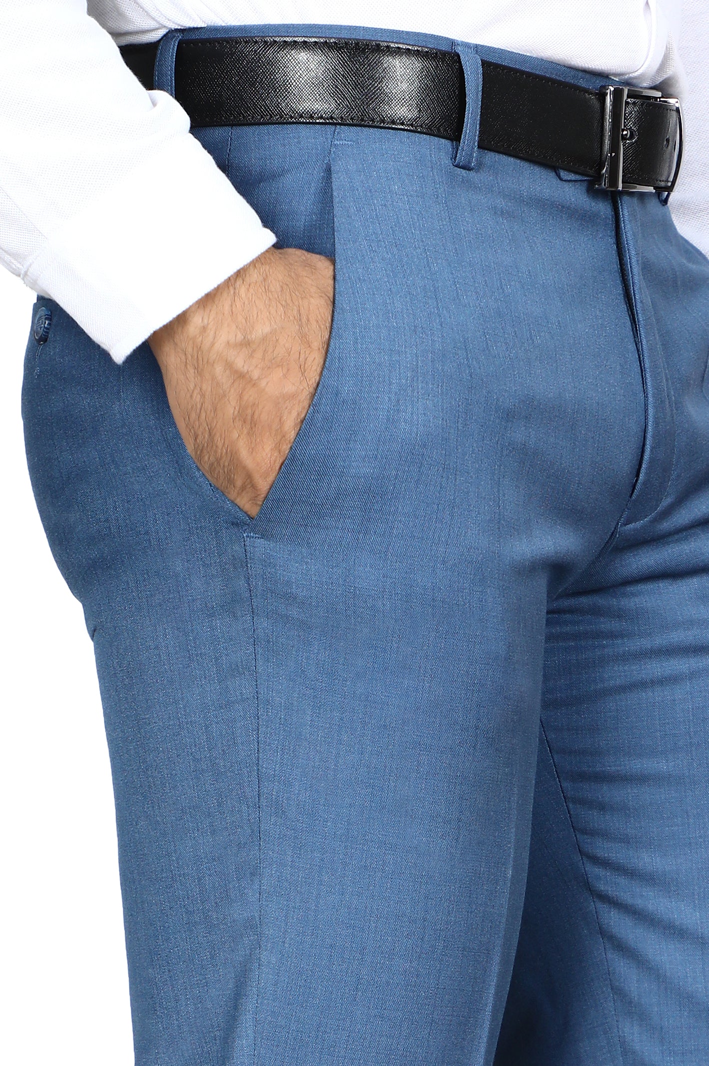 Formal Trouser for Men SKU: BA3044-BLUE - Diners