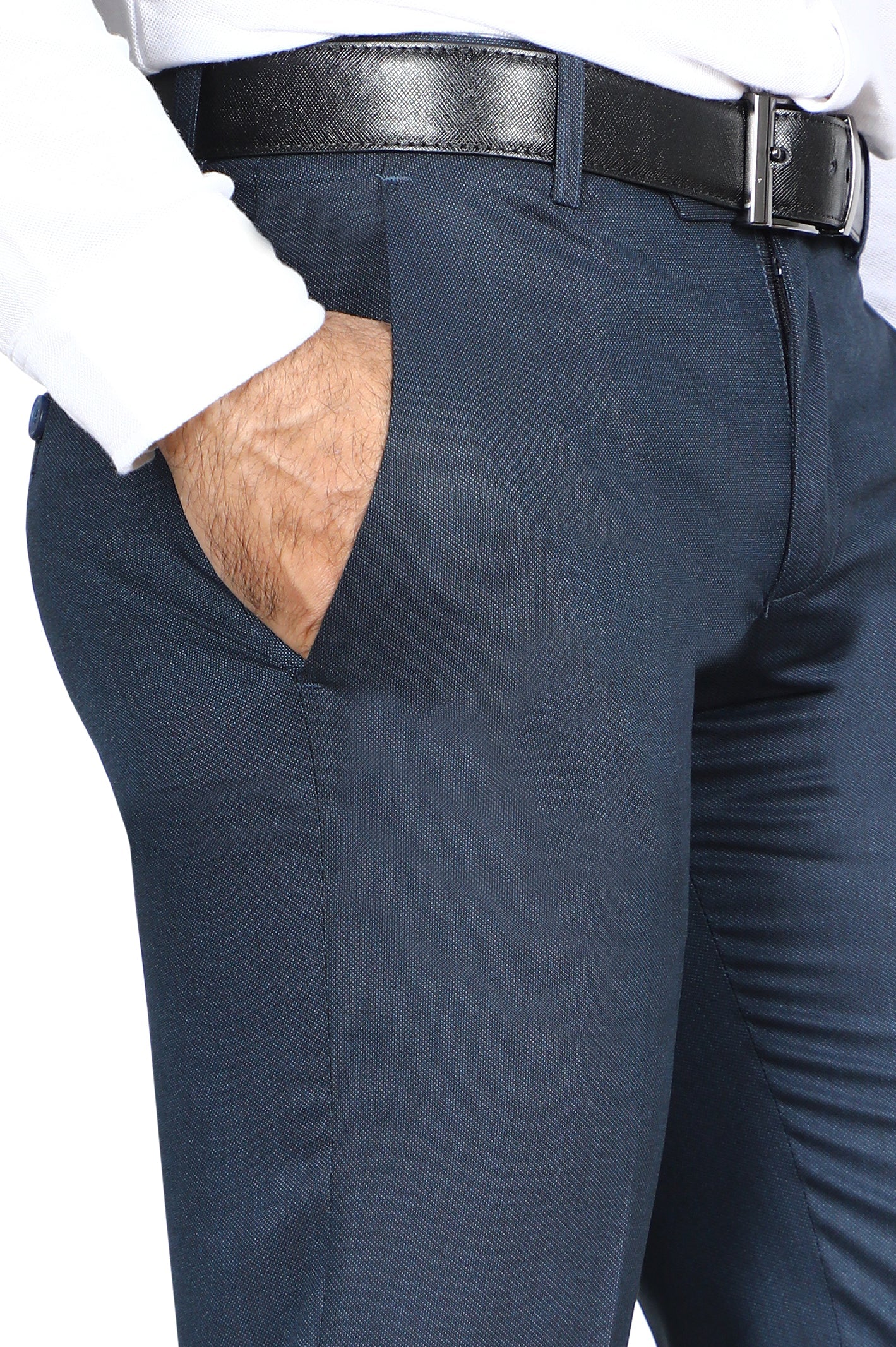Formal Trouser for Men SKU: BA3050-N-BLUE - Diners