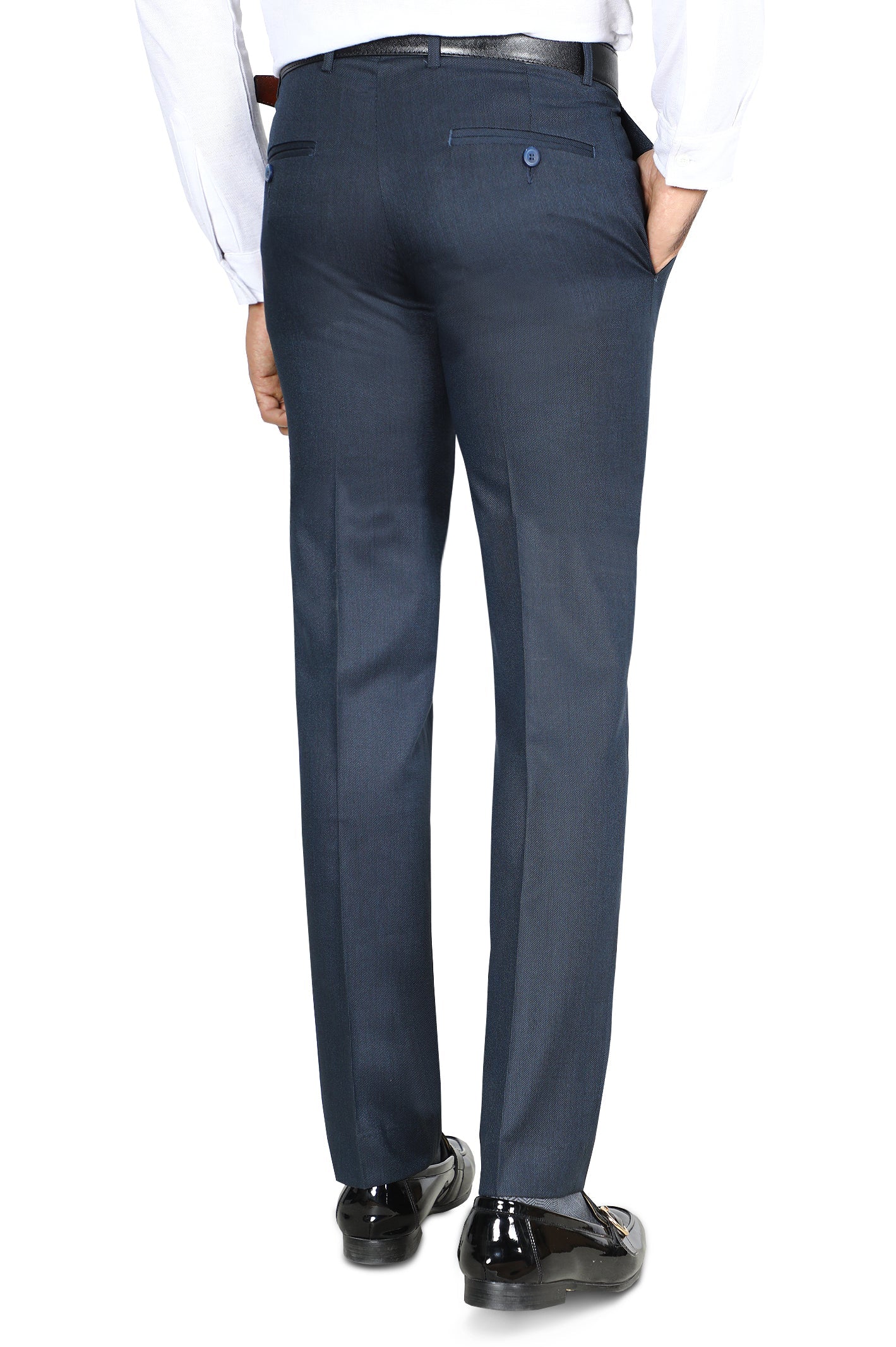 Formal Trouser for Men SKU: BA3050-N-BLUE - Diners