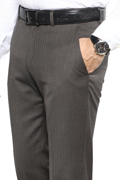 Formal Trouser for Men SKU: BA3063-BROWN - Diners