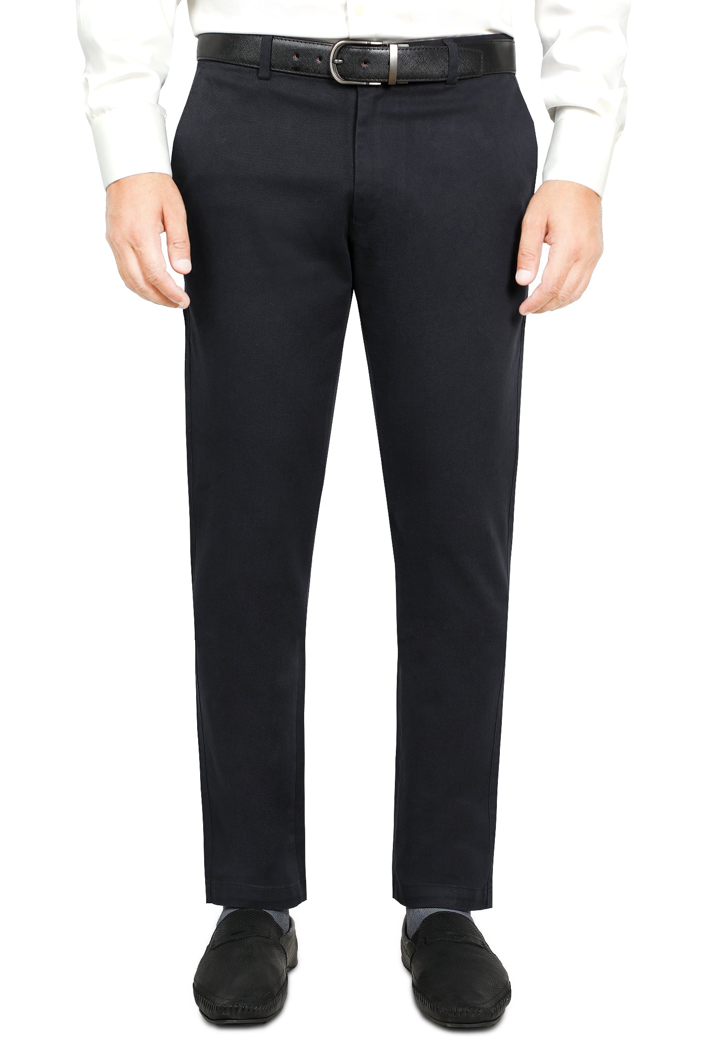 Formal Cotton Trouser for Men SKU: BD3008-N-BLUE - Diners