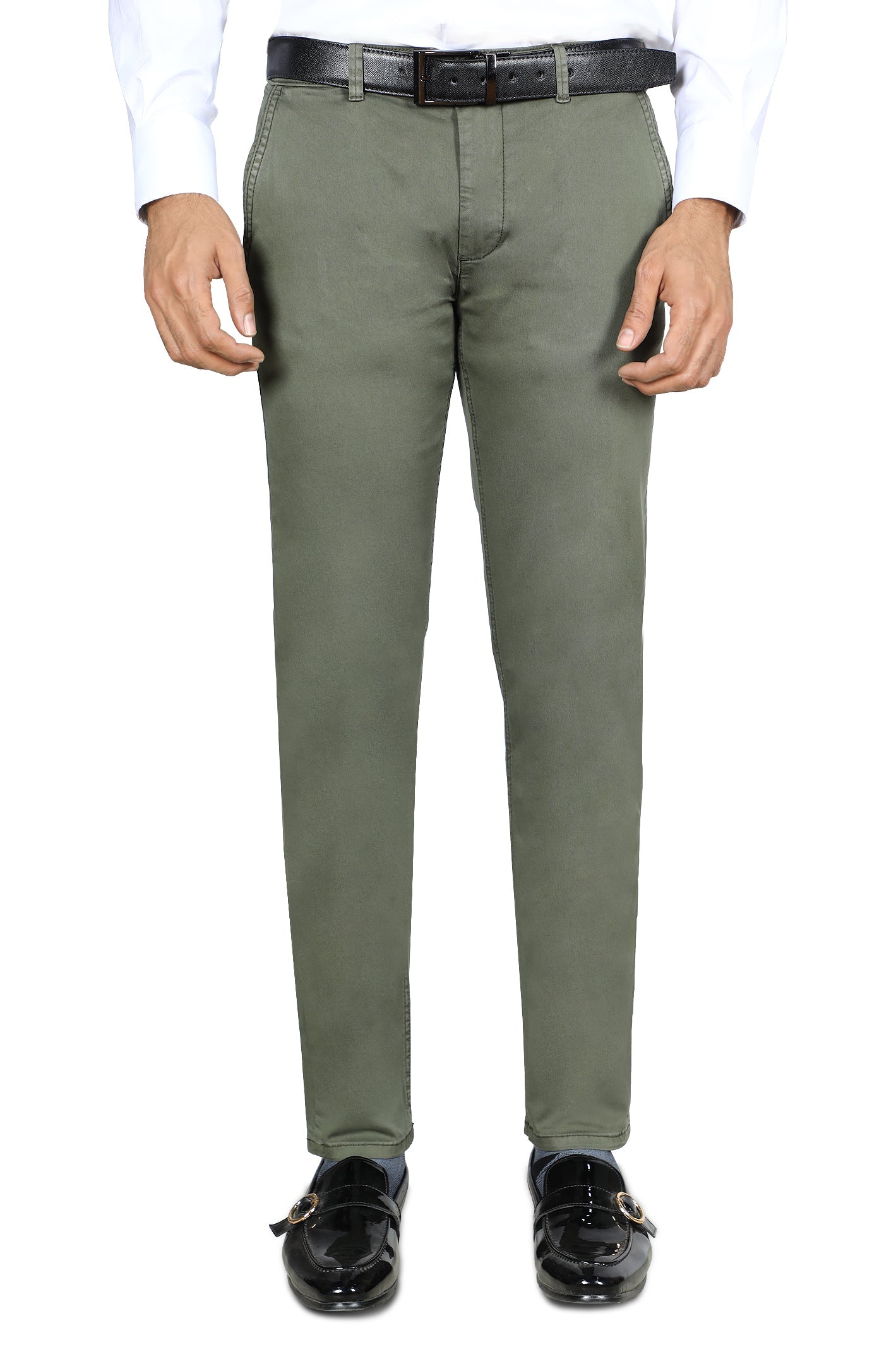 Formal Cotton Trouser for Men SKU: BD3028-OLIVE - Diners
