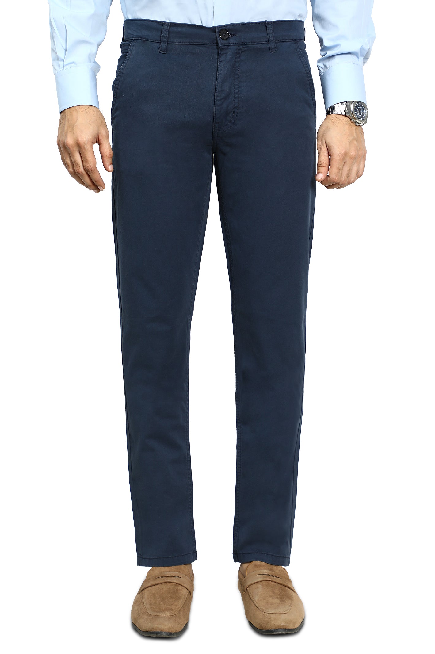 Formal Cotton Trouser for Men SKU: BD3034-NAVY - Diners