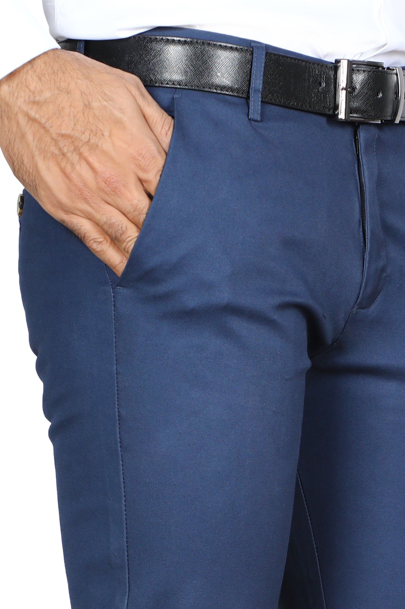 Formal Cotton Trouser for Men SKU: BD3045-NAVY - Diners