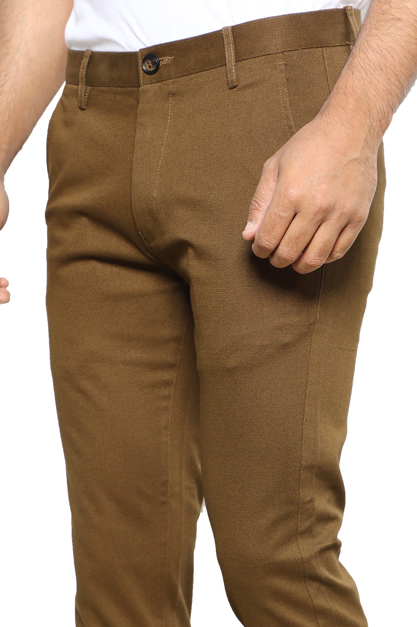 Formal Cotton Trouser for Men SKU: BD3066-BROWN - Diners