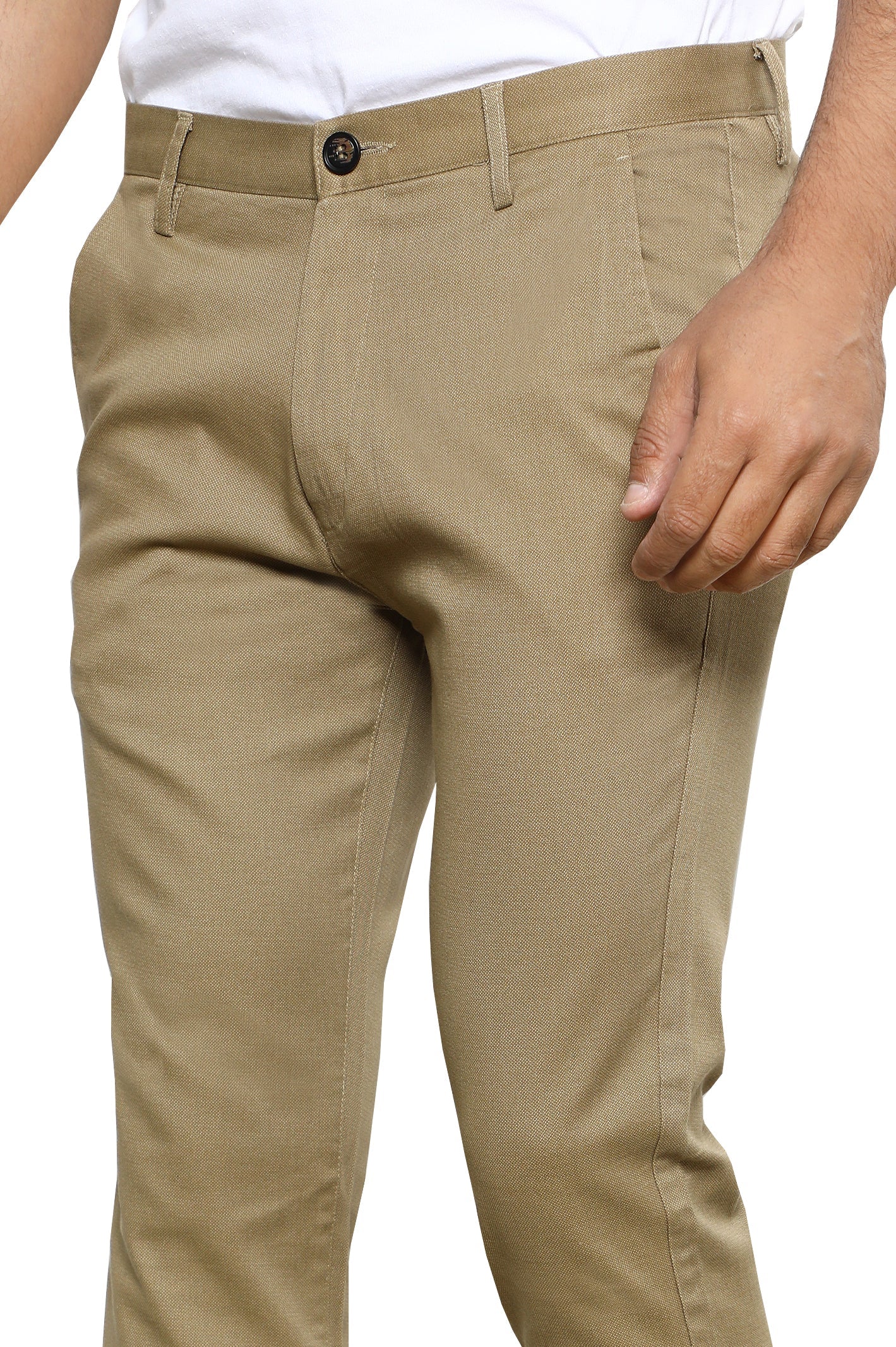Formal Cotton Trouser for Men SKU: BD3066-KHAKI - Diners