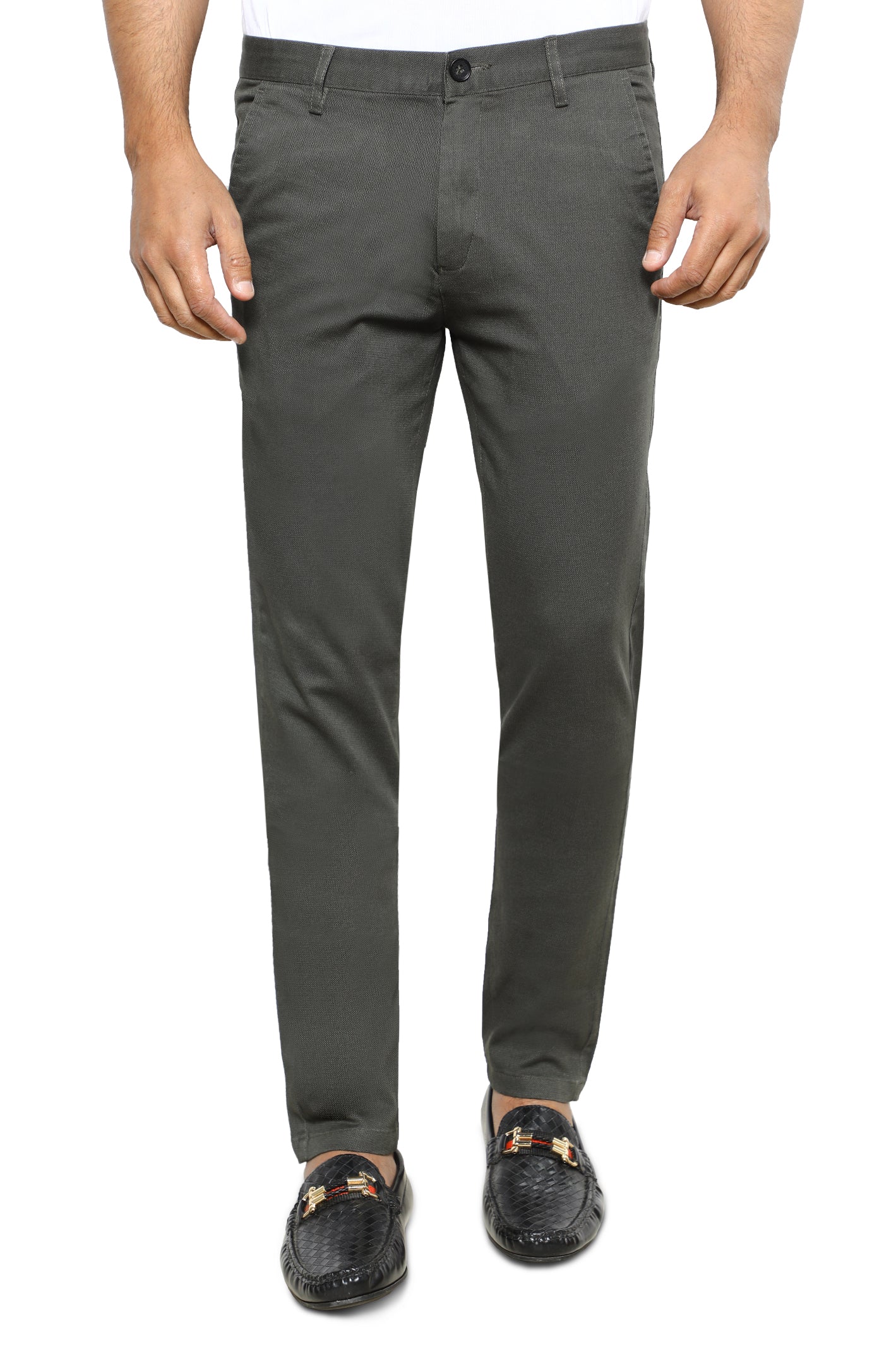 Formal Cotton Trouser for Men SKU: BD3066-OLIVE - Diners