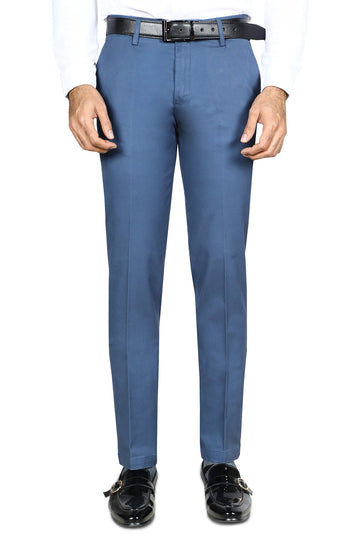 Formal Trouser for Men SKU: BH3042-D-BLUE - Diners