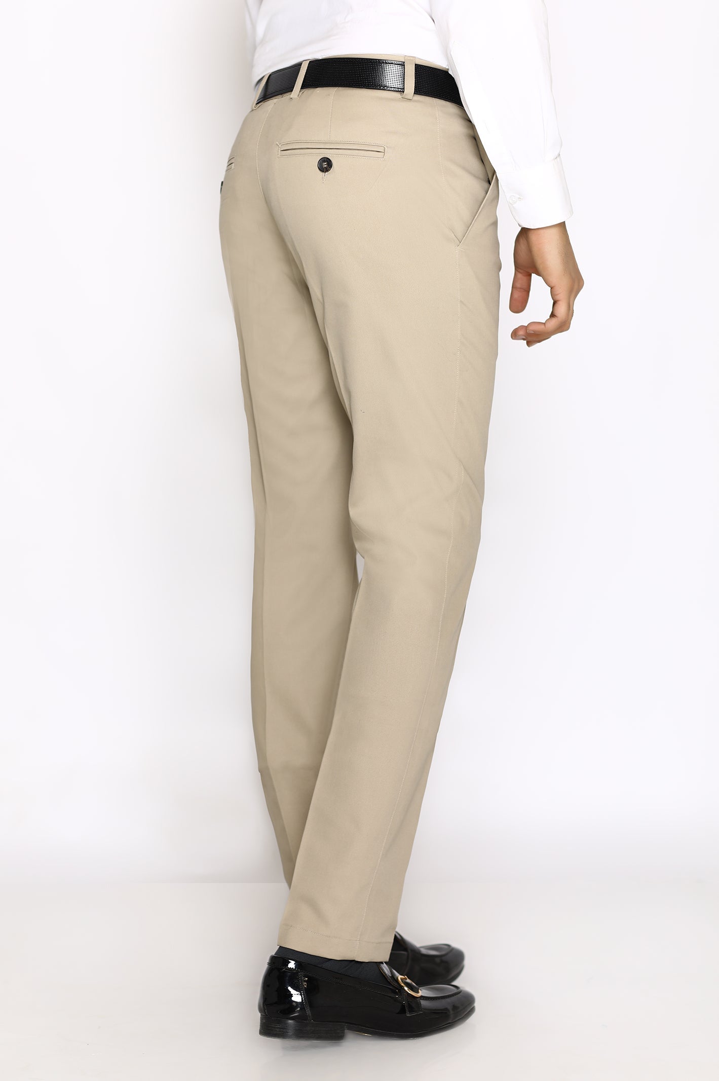Park Avenue Neo Fit Beige Formal Trouser For Men