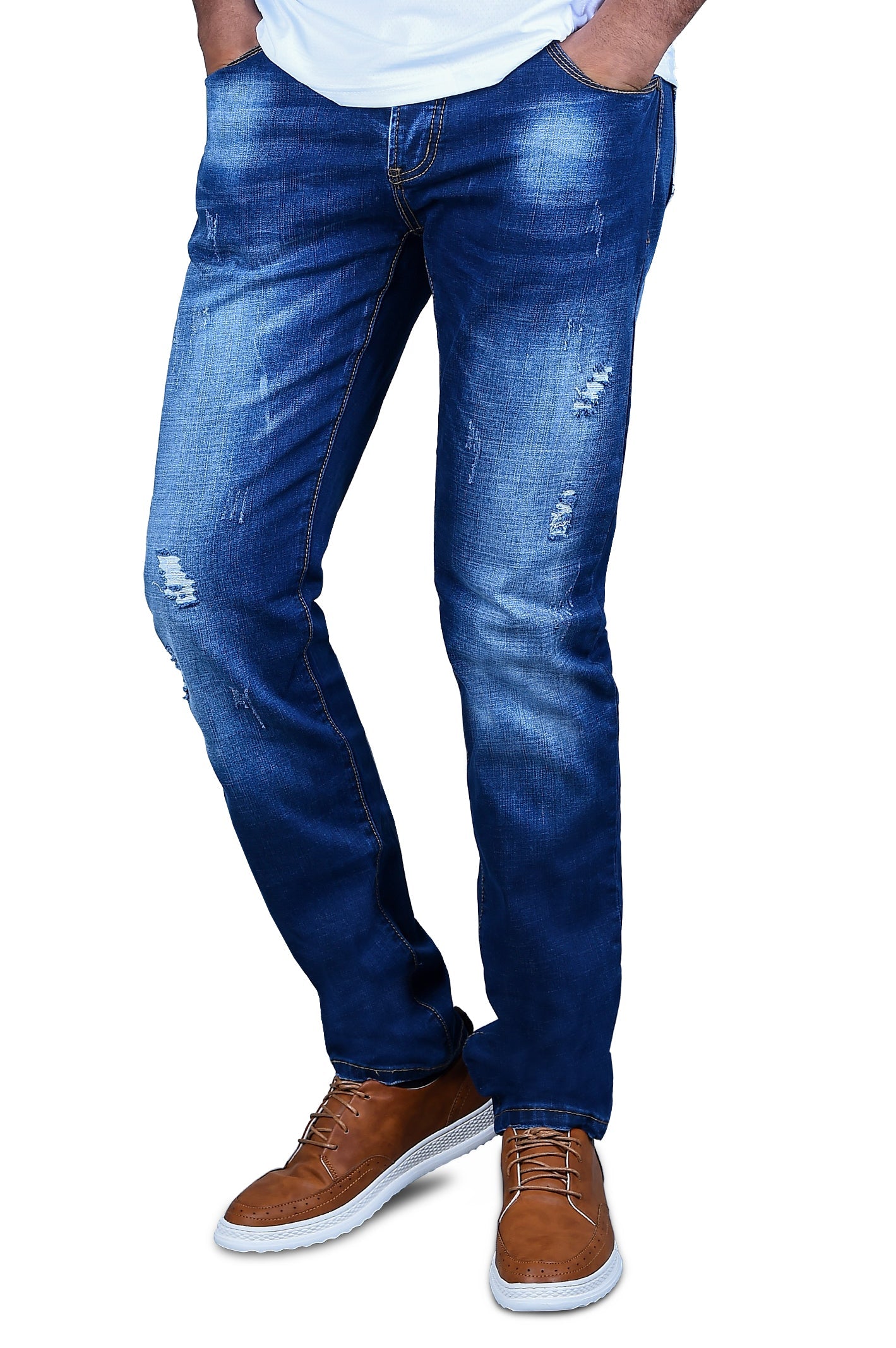 Casual Jeans in Blue SKU: BJ2719-BLUE - Diners