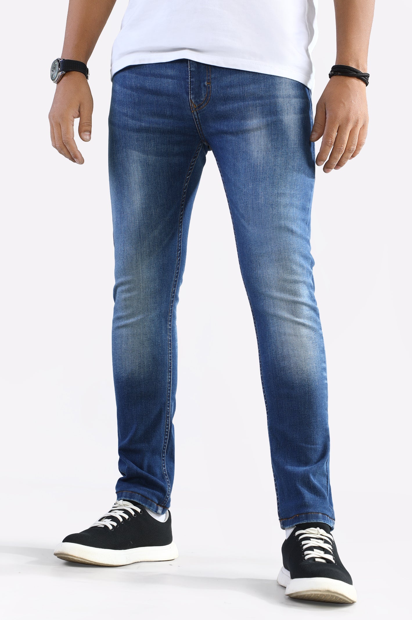 Medium Blue Regular Fit Jeans - Diners