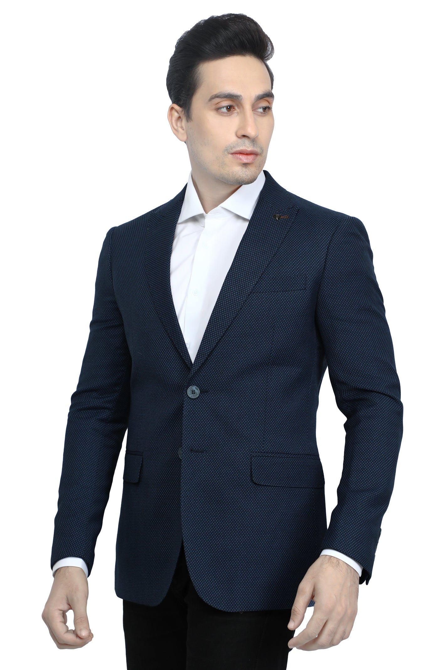Men's Blazer SKU: CA3902-N-BLUE - Diners