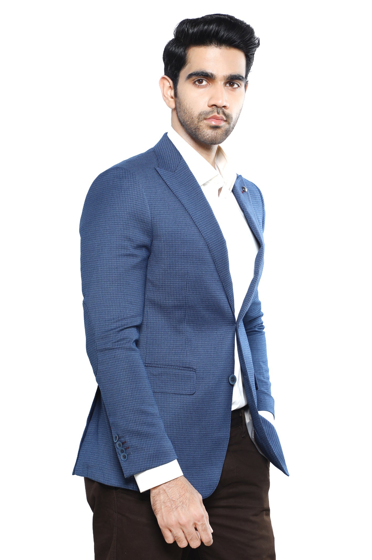 Men's Blazer SKU: CA3994-BLUE - Diners
