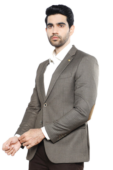 Men's Blazer SKU: CA3995-L-BROWN - Diners