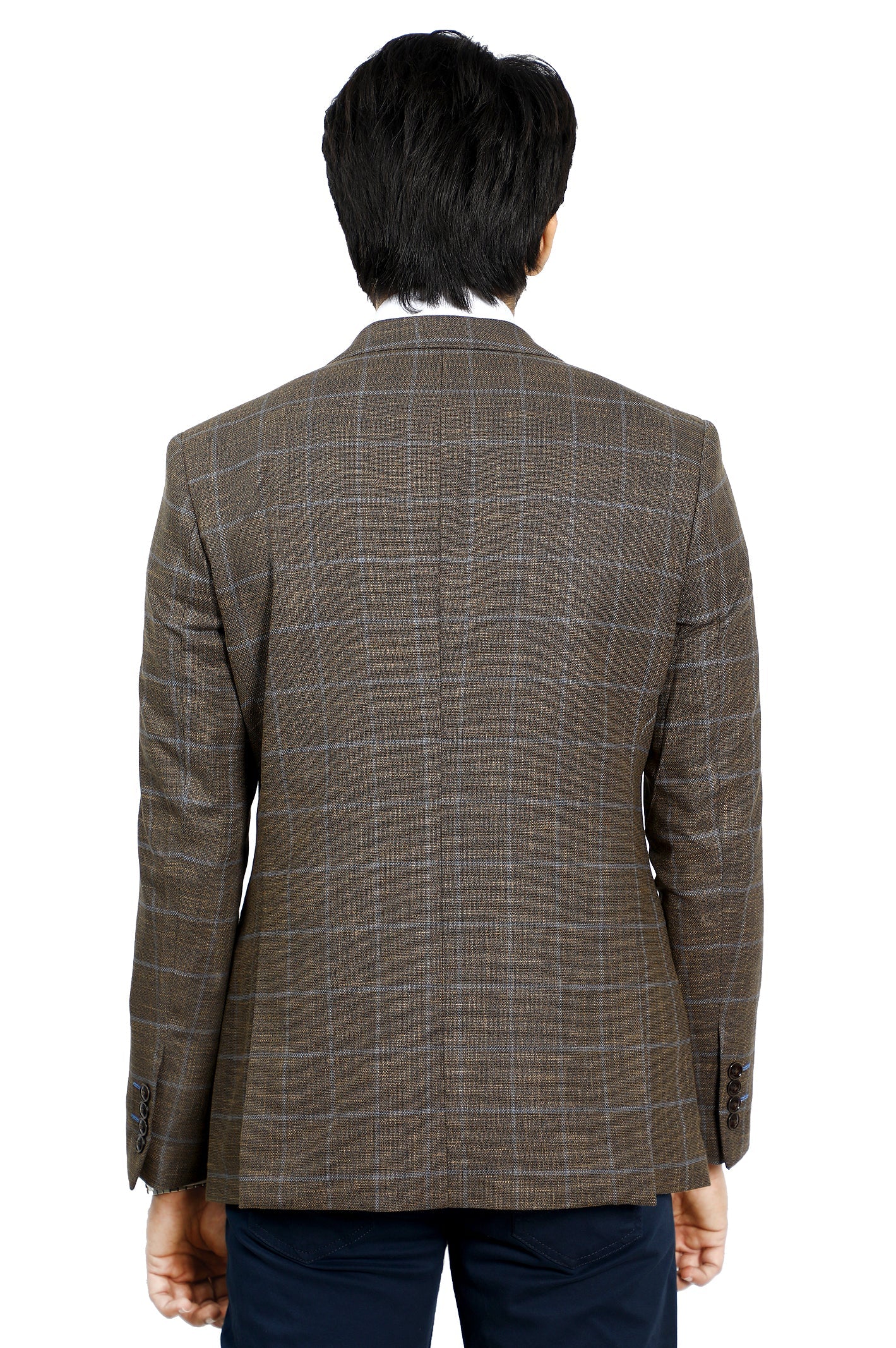 Mens Blazer SKU: CF3983-BROWN - Diners