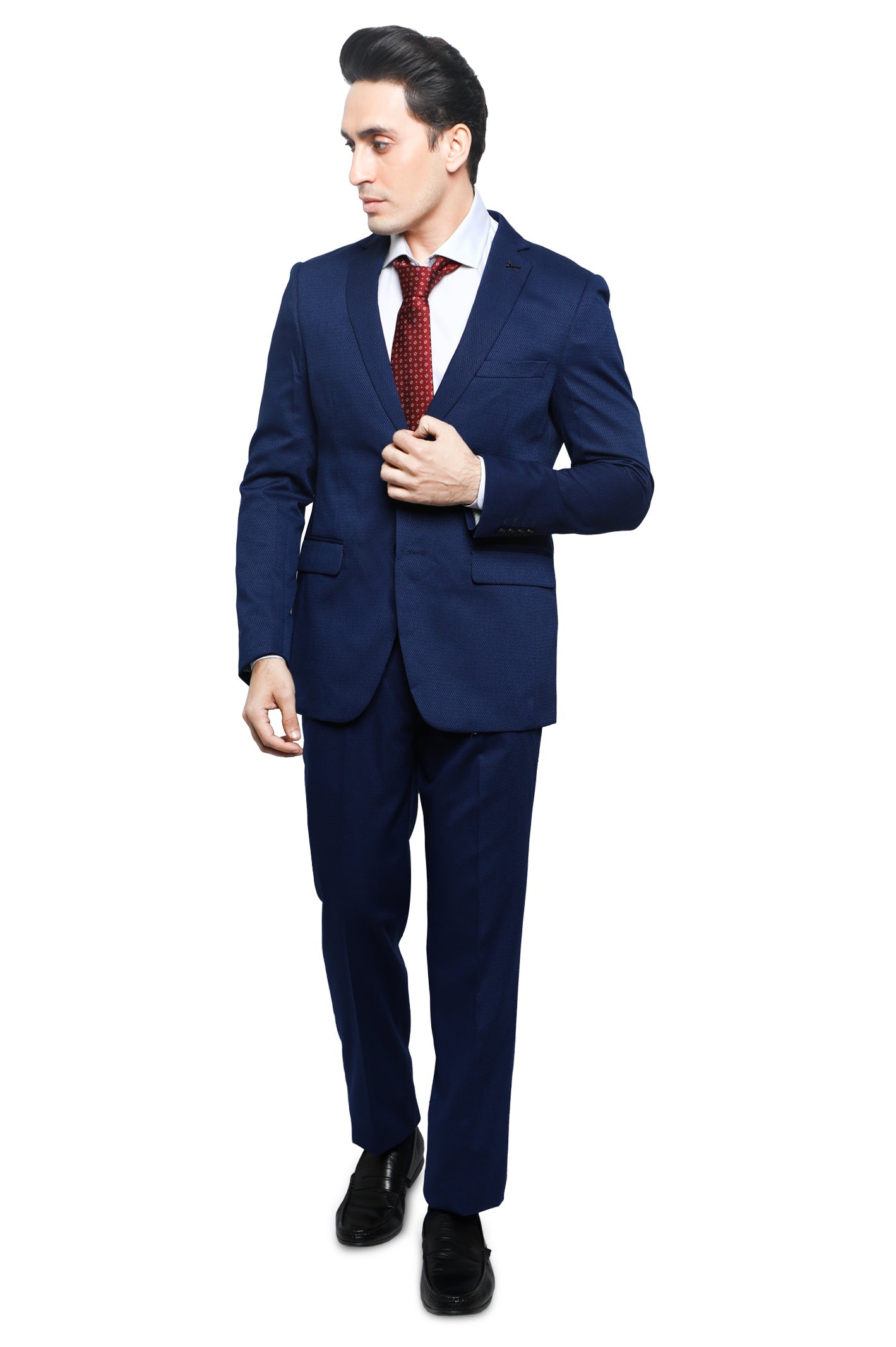 Diner's 2 Pcs Suit in R-Blue SKU: DA1155-R-BLUE - Diners