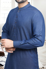 Men's Kurta in Blue SKU: EA2831-BLUE - Diners