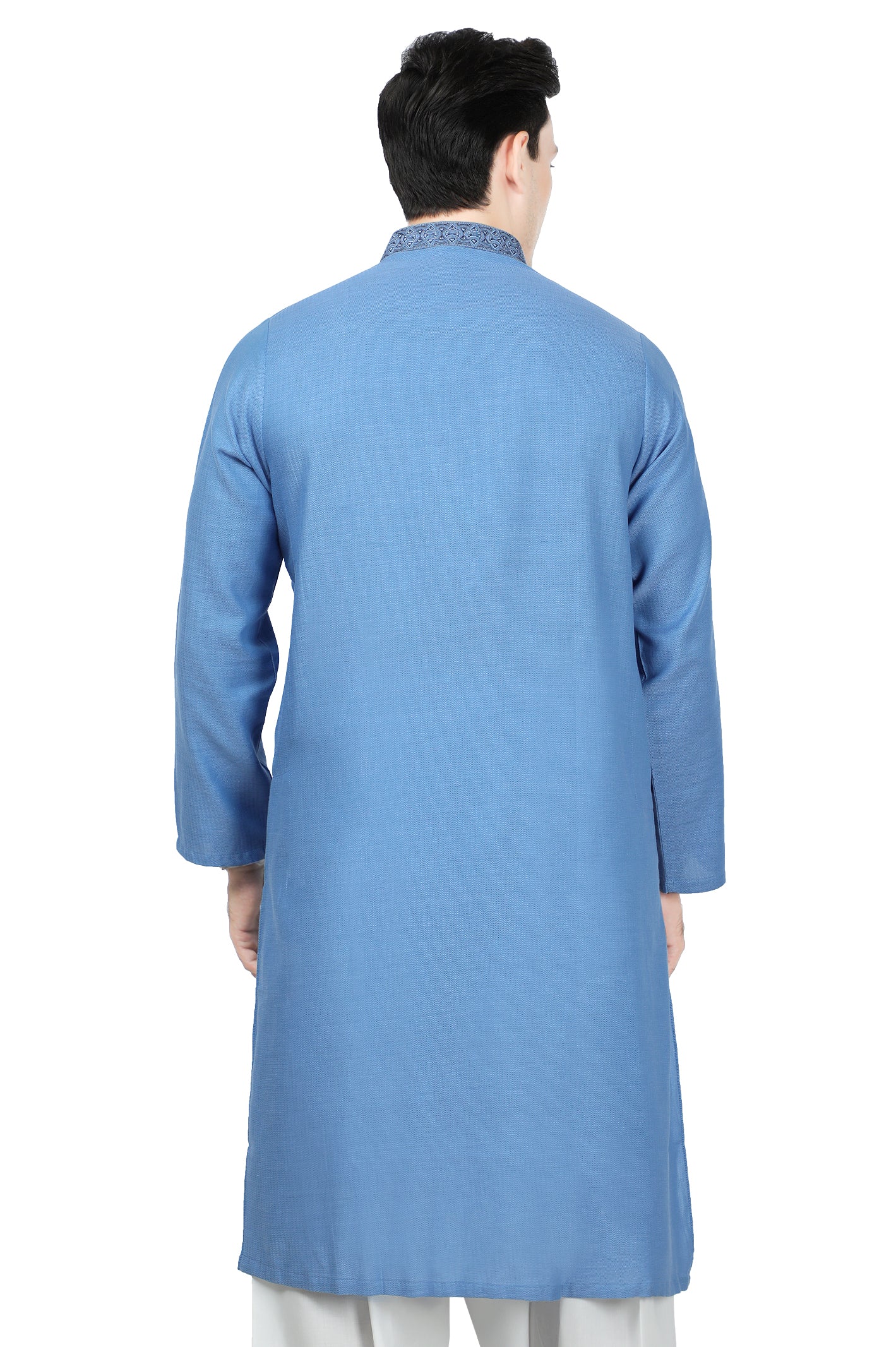 Men's Kurta in Blue SKU: EA2926-BLUE - Diners