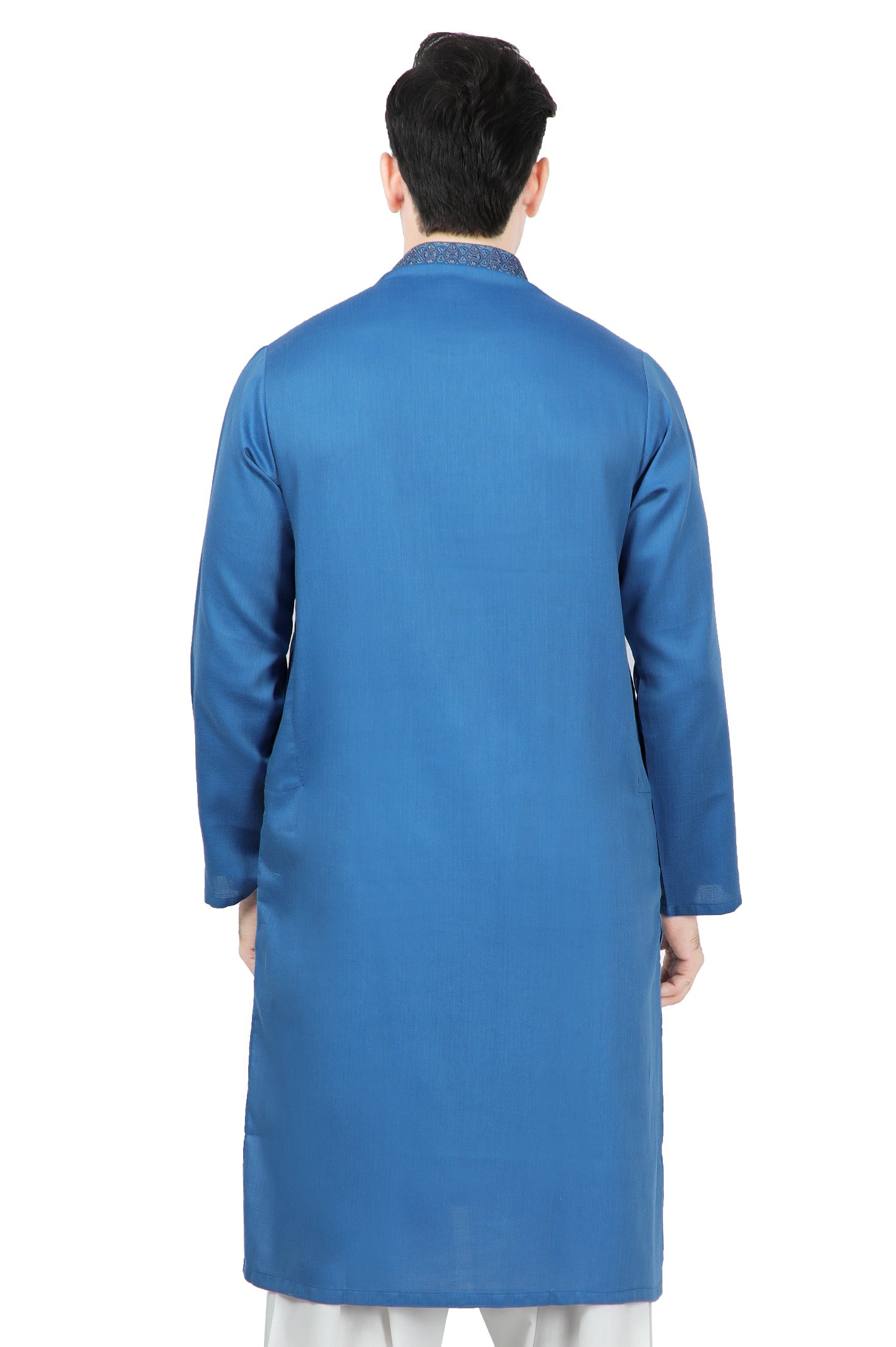 Men's Kurta in R-Blue SKU: EA2926-R-BLUE - Diners