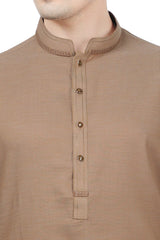 Men's Kurta in Brown SKU: EA2934-BROWN - Diners