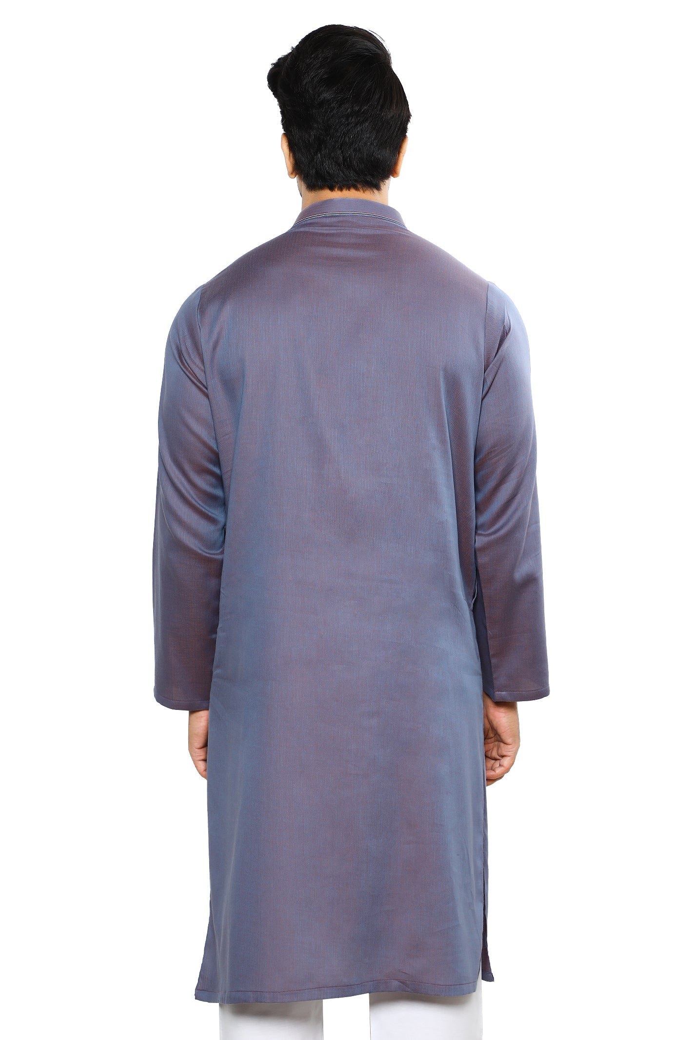 Men's Kurta in Purple SKU: EA3037-PURPLE - Diners