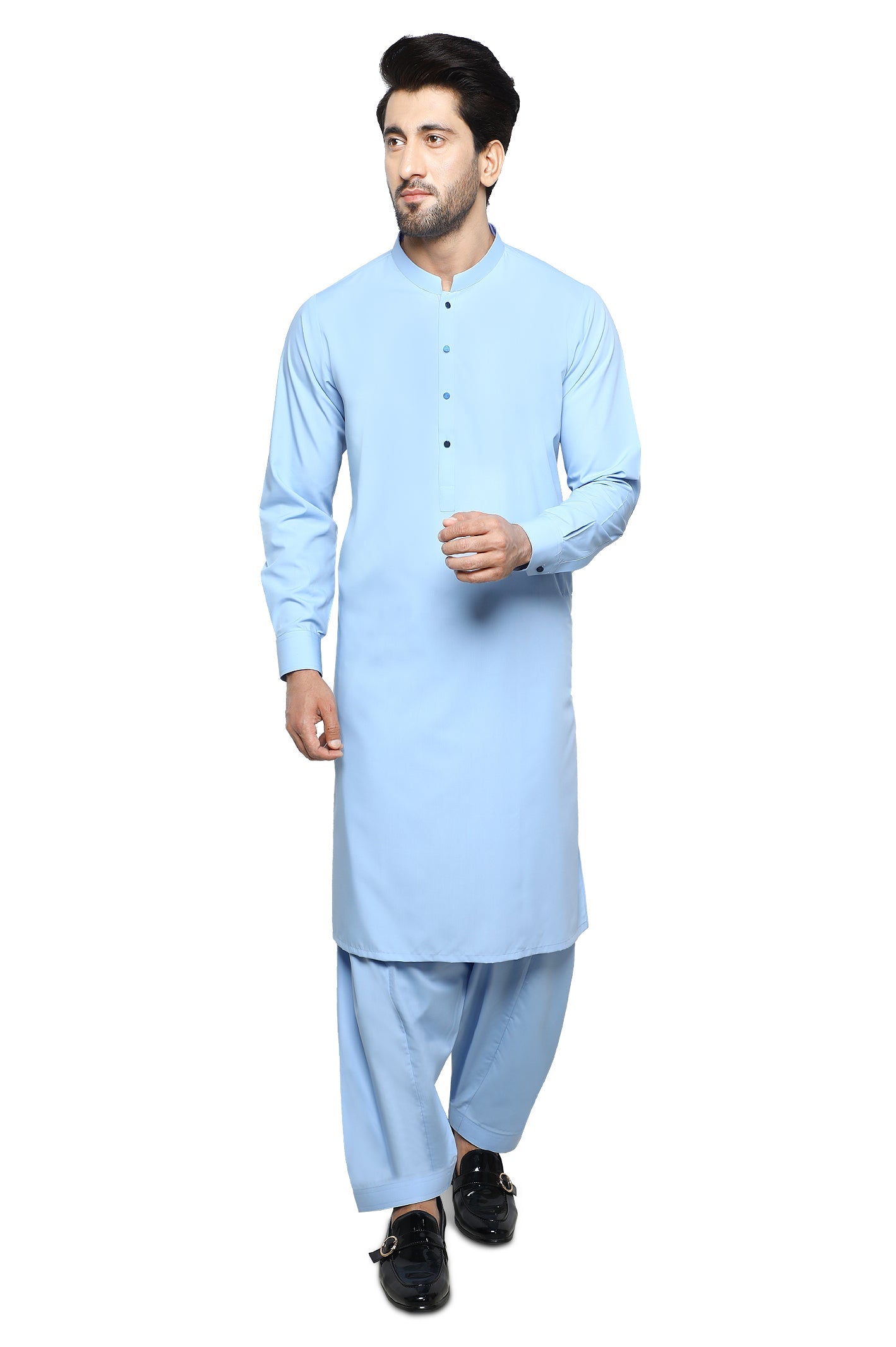 Formal Shalwar Suit for Men SKU: EG3014-SKY BLUE - Diners