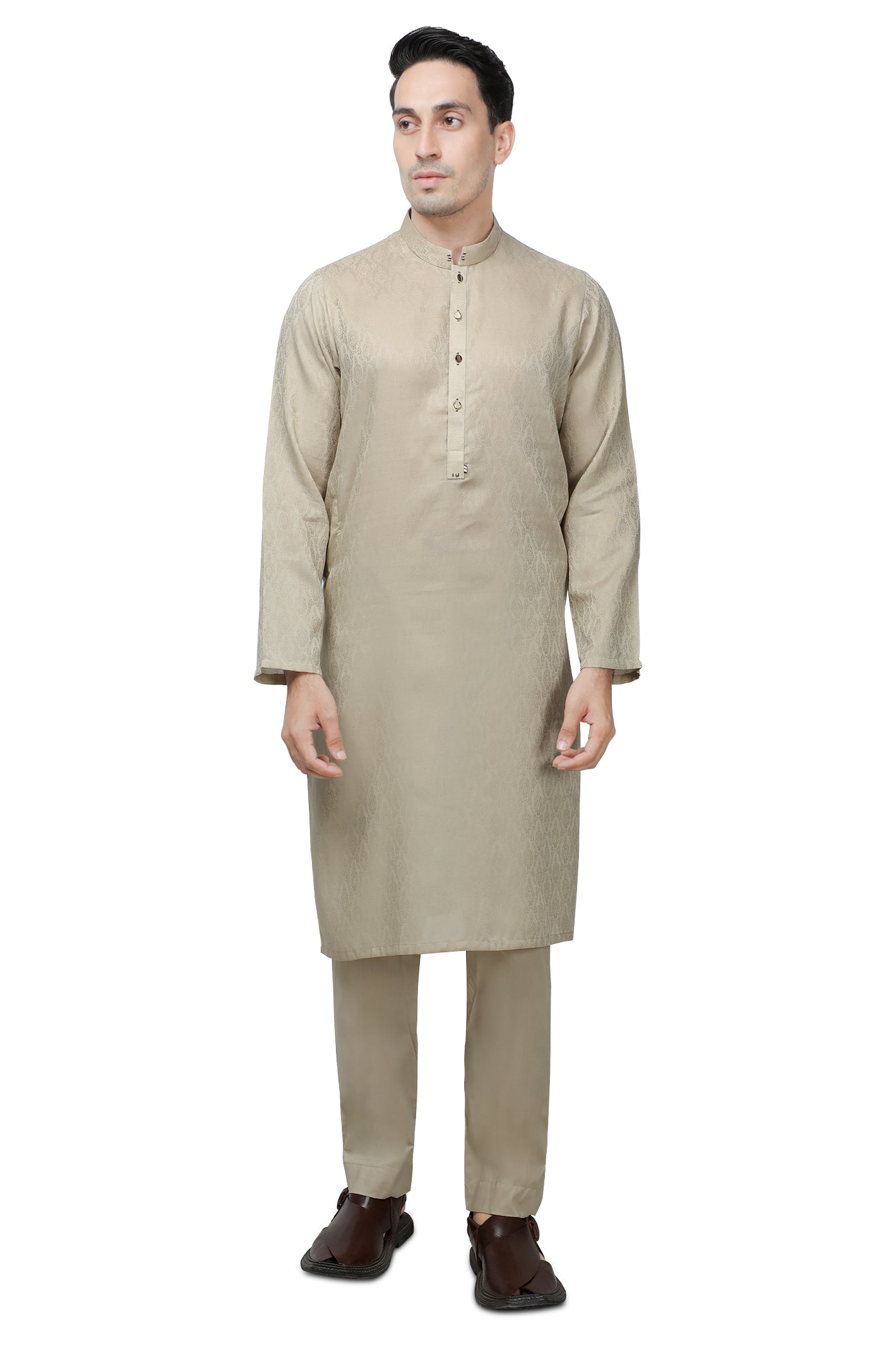 Formal Shalwar Suit for Men SKU: EG2942-BEIDGE - Diners