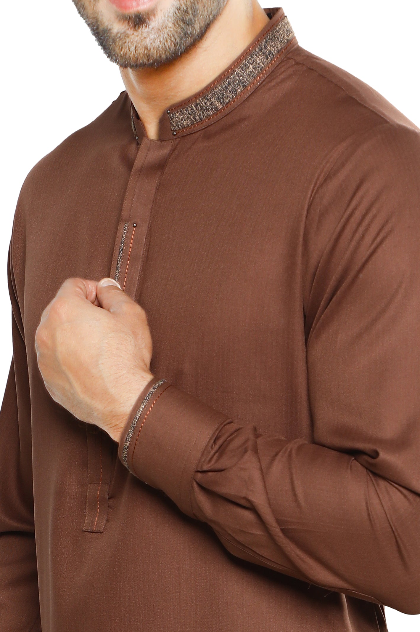 Formal Shalwar Suit for Men SKU: EG2944-RUST - Diners