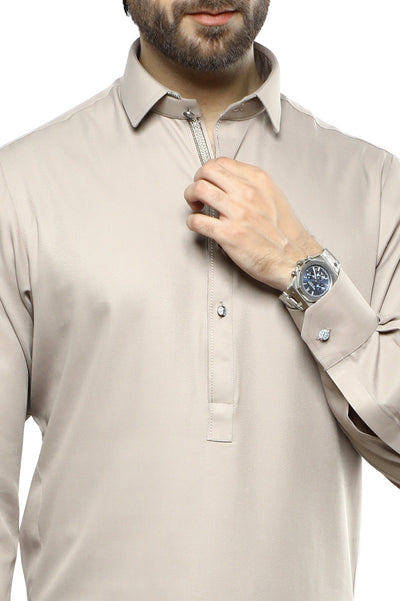 Formal Shalwar Suit for Men SKU: EG2959-BEIDGE - Diners