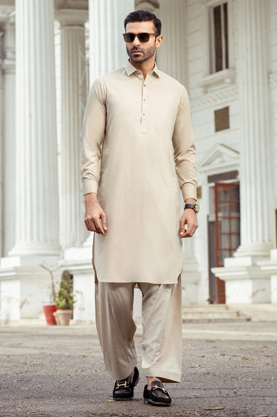 Formal Shalwar Suit for Men SKU: EG2977-BEIGE - Diners