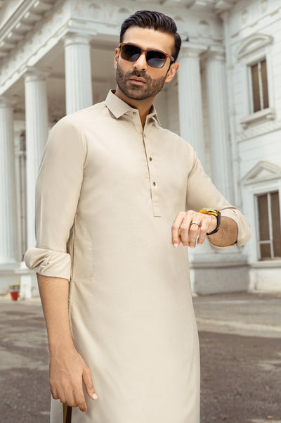 Formal Shalwar Suit for Men SKU: EG2977-BEIGE - Diners