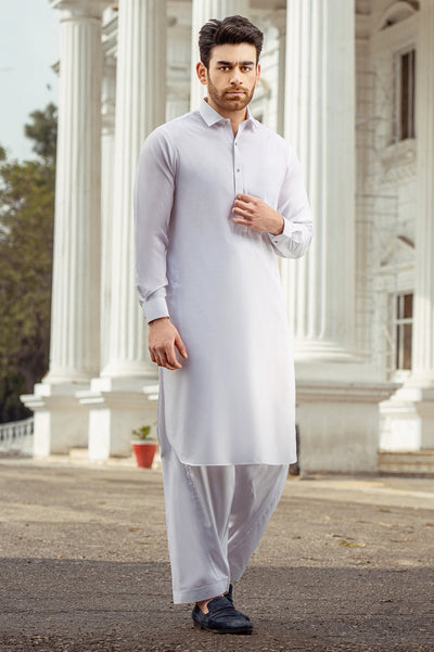 Formal Shalwar Suit for Men SKU: EG2977-WHITE - Diners