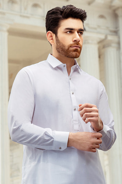 Formal Shalwar Suit for Men SKU: EG2977-WHITE - Diners