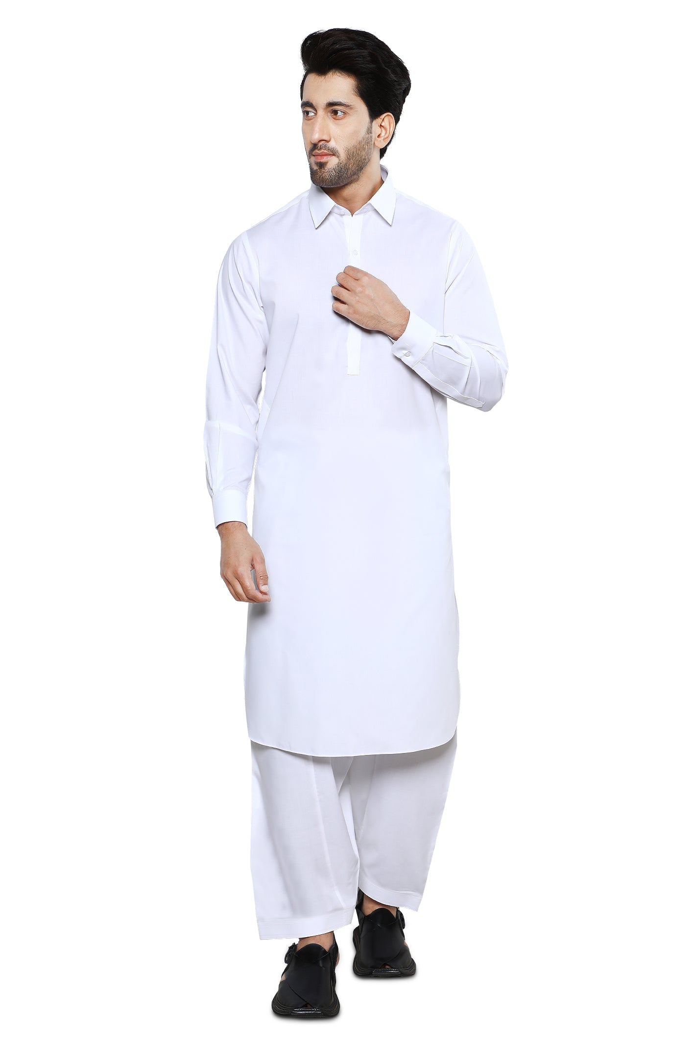 Formal Shalwar Suit for Men SKU: EG2978-WHITE - Diners