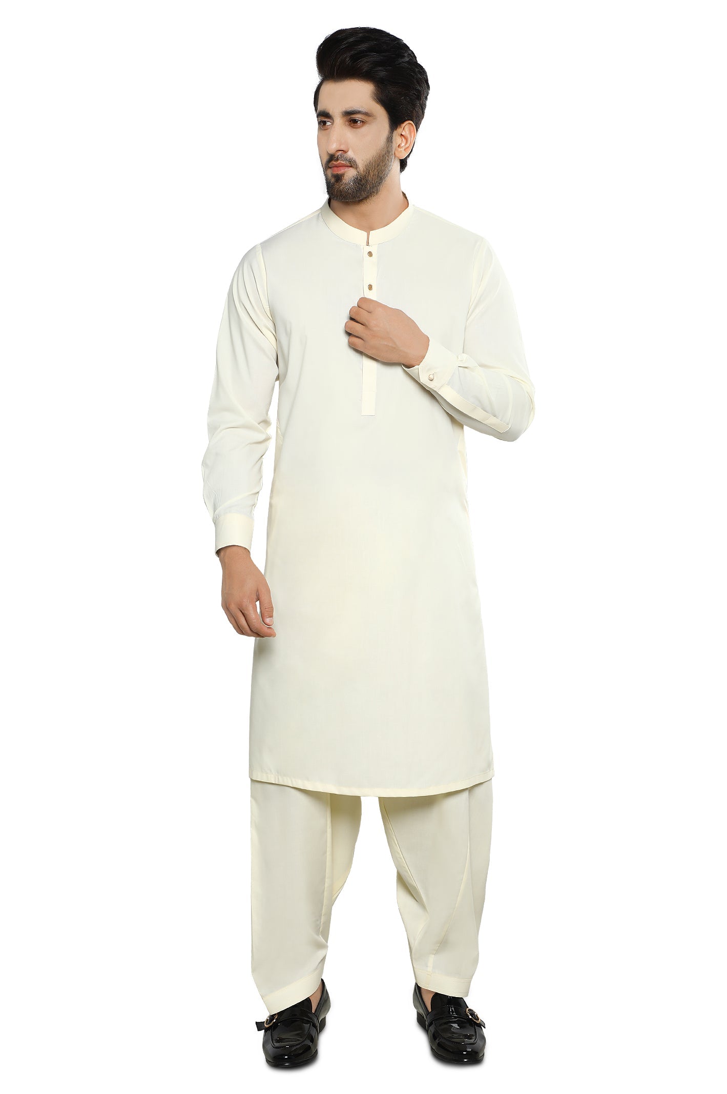 Formal Shalwar Suit for Men SKU: EG2982-CREAM - Diners