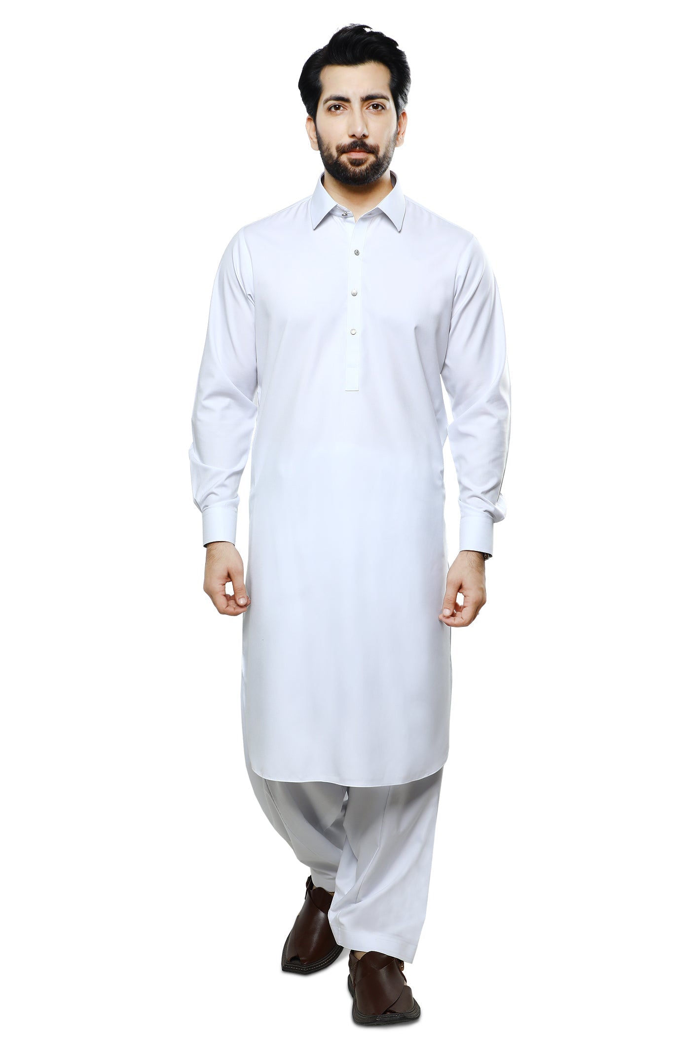 Formal Shalwar Suit for Men SKU: EG2987-WHITE - Diners