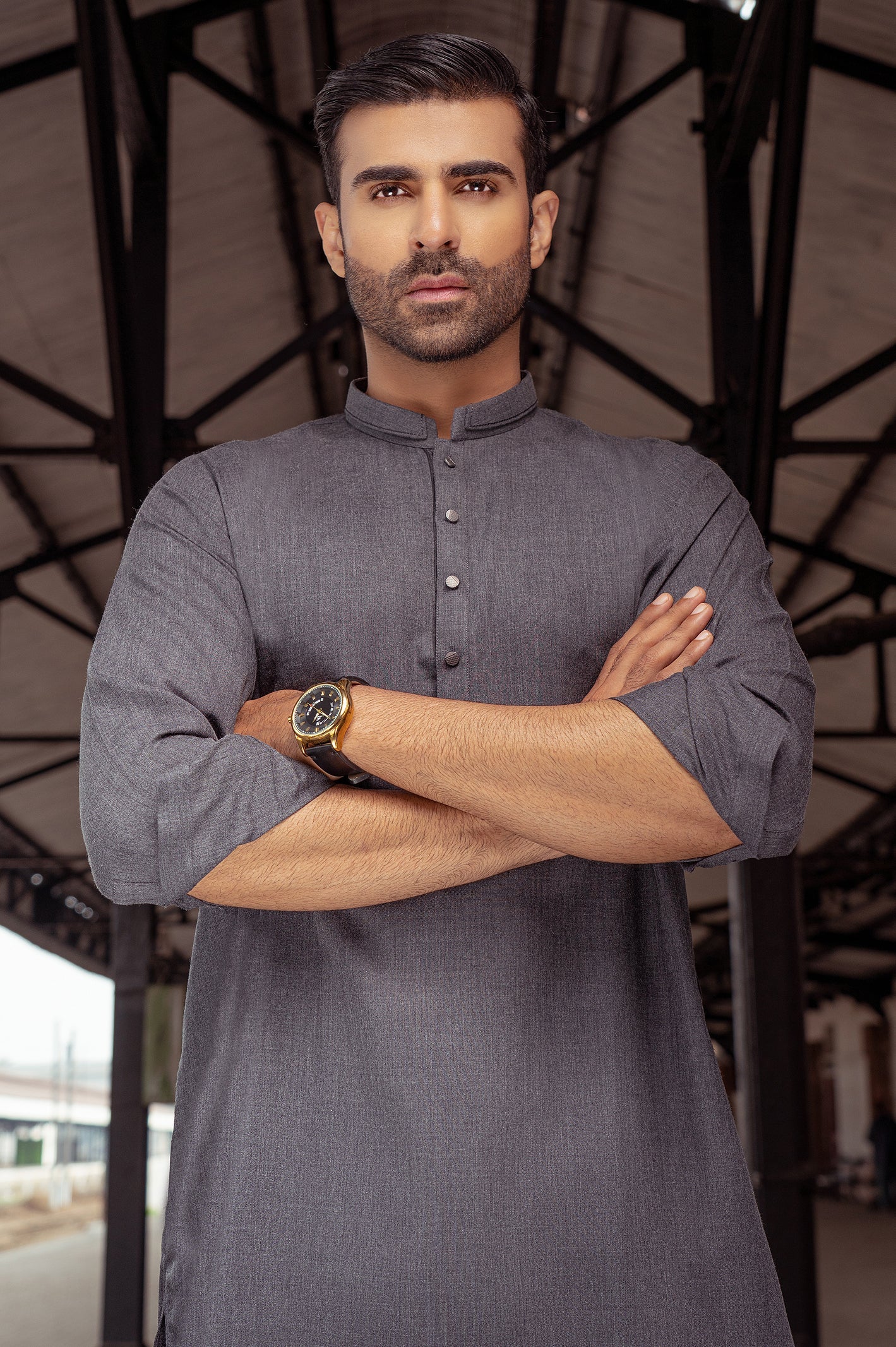 Formal Shalwar Suit for Men SKU: EG3008-C-GREY - Diners